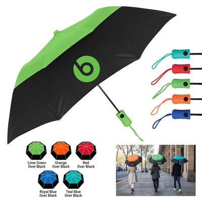 The Vented Color Crown Auto-Open Folding Umbrella