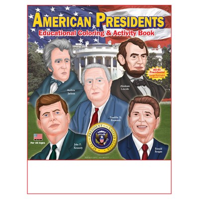 American Presidents Imprintable Coloring and Activity Book