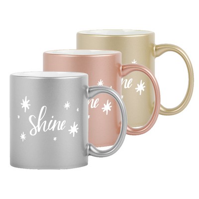 11 Oz. Metallic C-Handle Creative Mug