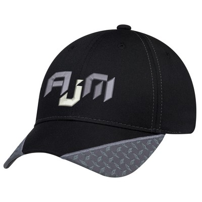 Polycotton Diamond Plate Cap (2-Tone Peak)