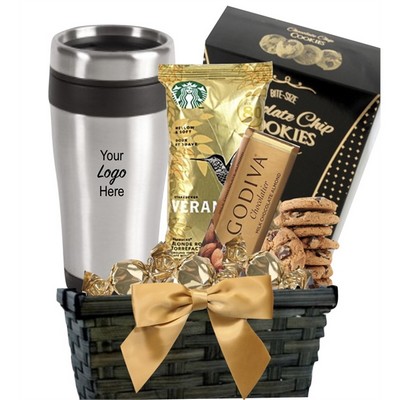 Starbucks Coffee & Cookie Basket with Tumbler