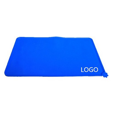 Pet Dog Cat Silicone Feeding Floor Mat