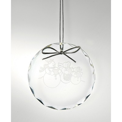 Round Crystal Christmas Tree Ornament