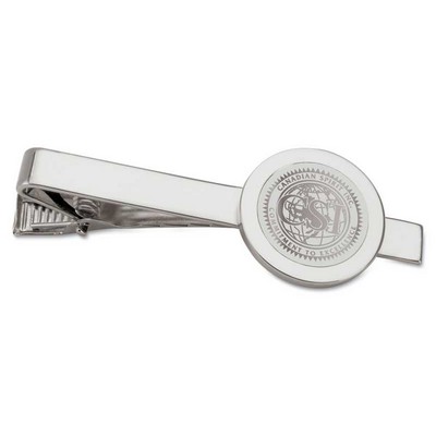 Silver Tone Tie Bar w/Presentation Box