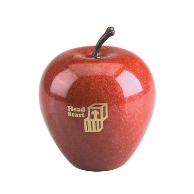 Genuine Marble Apple Paperweight