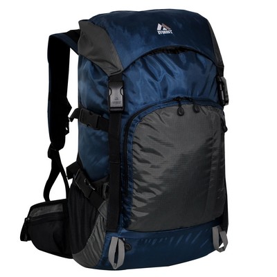 Everest Weekender Hiking Pack, Navy Blue/Gray