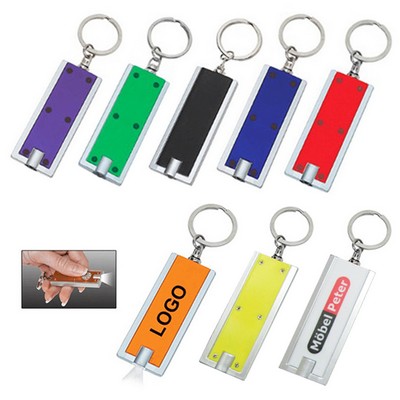 Rivet LED Flashlight Mini KeyRing Light Torch Keychains (Batteries Included)