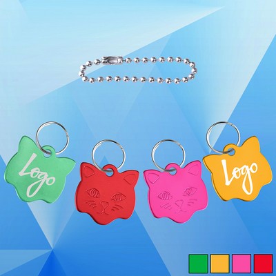 Aluminum Pet Tag w/ Key Holder