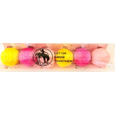 Eco-Friendly Wildflower Seed Bombs with Unicorn Background