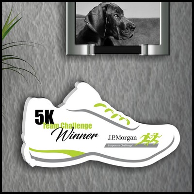 9" Shoe Shaped White Acrylic Plaque