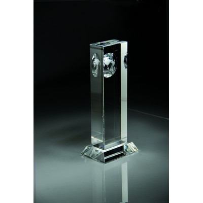 Optical Crystal Globe Column Award