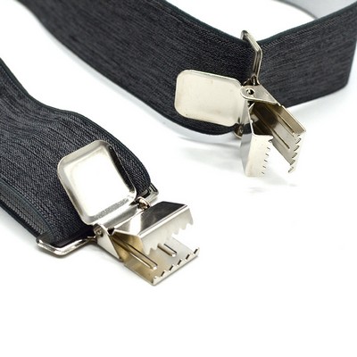 Oversized Clip Men's Suspenders w/4 Clips