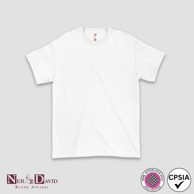 Men's Short Sleeve T-Shirts - White - 100% Polyester - Neil & David®