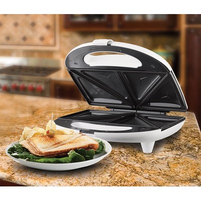 White Dual Sandwich Maker