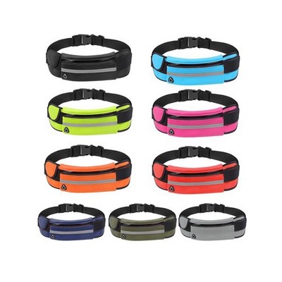 Reflective Slim Running Belt Fanny Pack