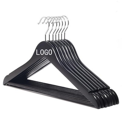 Premium Wooden Hangers with Shoulder Grooves