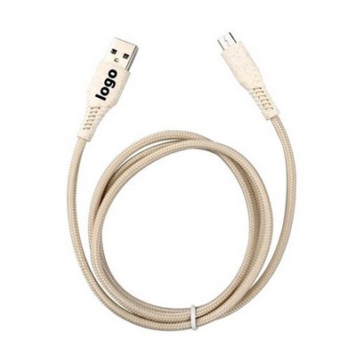 Wheat Straw Charging Cable