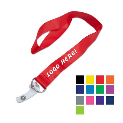 Custom 1" Lanyard w/ Swivel J Hook & Safety Breakaway