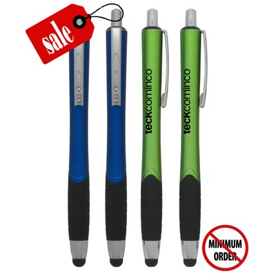 Closeout - Cylindrical - Stylus Clicker Pen - No Minimum