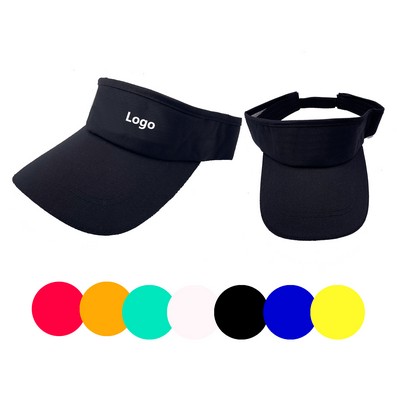 MOQ 20pcs Polyester Cotton Empty Top Visor