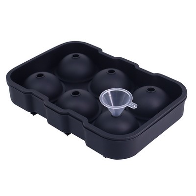 Silicone Ice Cube Sphere Mold With Funnel (6)