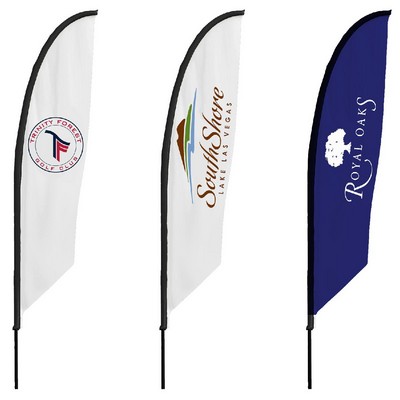 14' Single-Sided Feather Angle Flag