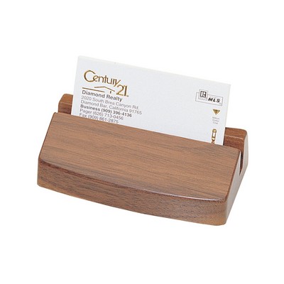 Executive Business Card Holder - Solid Walnut