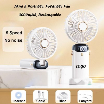 Rechargable Handheld Cooling Fan Foldable Mini Fan