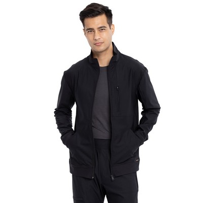 Cherokee® - Form - Men's Stand Up Collar Zip Front Scrub Jacket