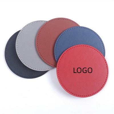 PU Leather Round Coaster