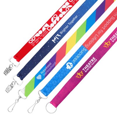 1" Dye Sublimated Lanyard - 3 Day Rush