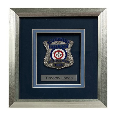 Custom framed police / fire / EMS / military badge