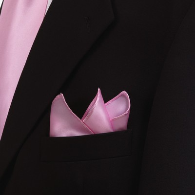 Pink Silk Pocket Square