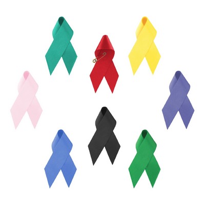 2 1/2" Blank Awareness Ribbon with Pin (5/8" width)