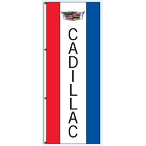 Single Faced Interceptor® Drape Flags (Center Panel - Cadillac®) (3' x 8')