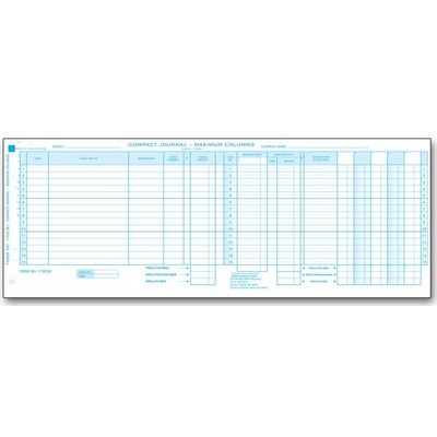 One-Write® Compact Maximum Column Journal