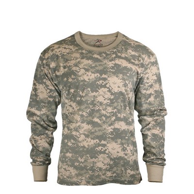 Army Digital Camouflage Long Sleeve T-Shirt (S to XL)