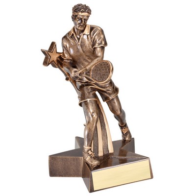 Tennis, Male Superstar Resin - 6-1/2"