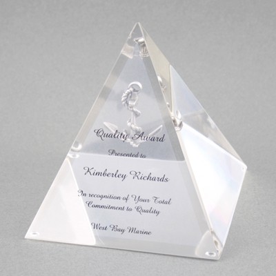 Acrylic Pyramid 1 Award (6")