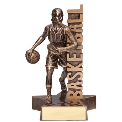 Basketball, Female - Billboard Resins - 8-1/2"