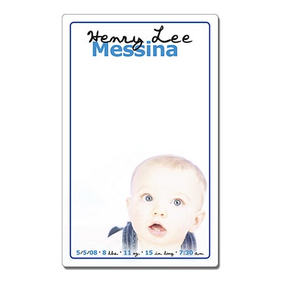 Announcement Mini Memo Board - 5.25x8.5 Laminated - 14 pt.