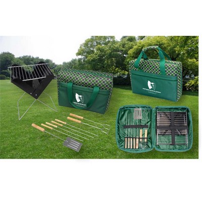 BBQ Set with Grill & Tools