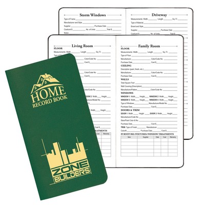 Home Record Book w/ Leatherette Cover