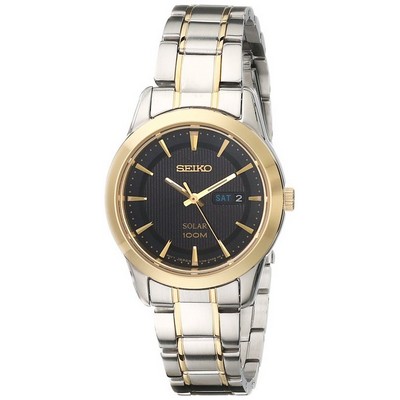 Seiko Women's Solar Two-Tone Stainless Steel Bracelet Watch