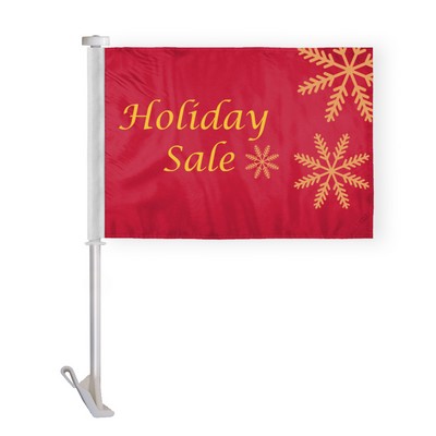 Holiday Sale Premium Car Flags 10.5x15 inch