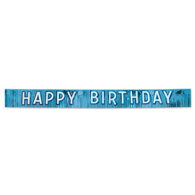 Metallic Happy Birthday Banner