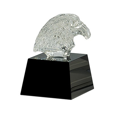 Crystal Eagle Head Award, 5 3/4"H