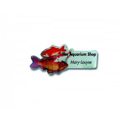 Custom Shape Magnet Metal Name Badge