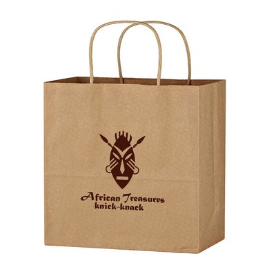 Kraft Paper Brown Wine Bag - 13" X 13"