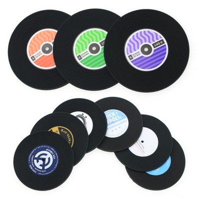 PVC Vintage Retro Record Disk CD Coaster